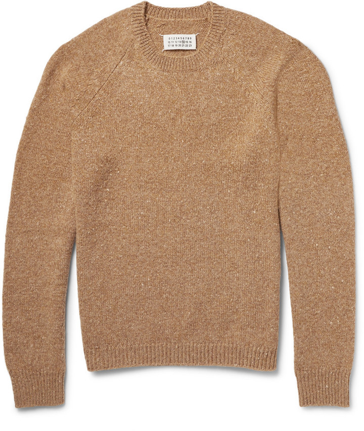 Maison Margiela Mlange Camel Sweater, $995 | MR PORTER | Lookastic