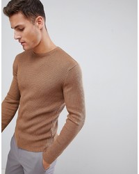 French Connection Muscle Fit Crew Neck Rib Jumper