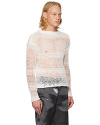 Heliot Emil Off White Symbiotical Sweater