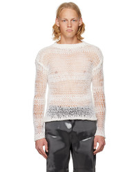 Heliot Emil Off White Symbiotical Sweater