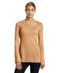 Sofie Scoop Neck 100% Cashmere Tunic Sweater