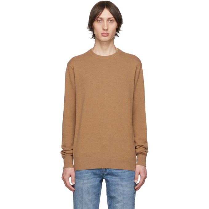 Stella McCartney Tan Cashmere Talbot Sweater, $228 | SSENSE | Lookastic