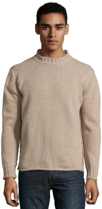 tan mock turtleneck