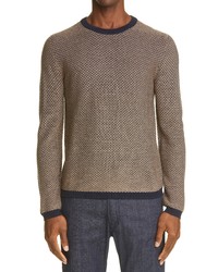 Emporio Armani Textured Crewneck Sweater