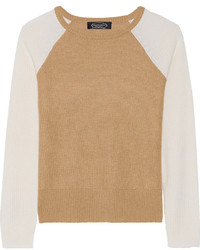 Magaschoni Two Tone Cashmere Sweater