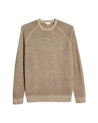 Peter Millar Waffle Knit Merino Wool Crewneck Sweater