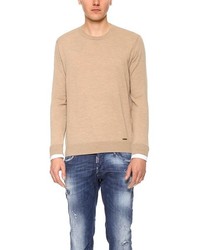 DSQUARED2 Wool Sweater With Shirt Cuffs