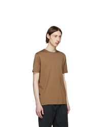 Sunspel Brown Pima Cotton Classic T Shirt