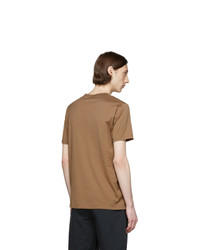 Sunspel Brown Pima Cotton Classic T Shirt