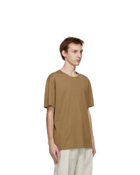 Lemaire Brown Rib Jersey T Shirt