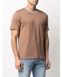 Eleventy Contrasting Collar T Shirt
