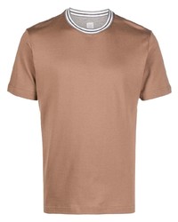 Eleventy Contrasting Collar T Shirt
