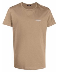 Balmain Logo Print T Shirt