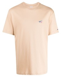 Tommy Jeans Signature Logo Patch Cotton T Shirt