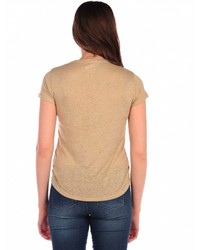 Majestic Suede Perforated Tee