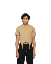 Dion Lee Tan Cotton Garter T Shirt