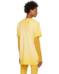 Boris Bidjan Saberi Yellow One Piece T Shirt