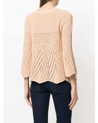 Chloé Crochet Knit Sweater