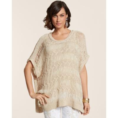 Chicos Car Peri Poncho, $119 | Chico's | Lookastic