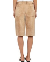 Theory Suede Culottes Nude