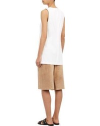 Theory Suede Culottes Nude