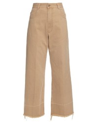 Rachel Comey Wide Leg Cotton Twill Cropped Chino Trousers