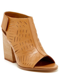 Tan Cutout Ankle Boots