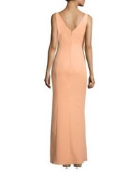 Laundry by Shelli Segal Cutout Stretch Crepe Gown