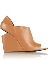 Alexander Wang Alla Leather Wedge Ankle Boots