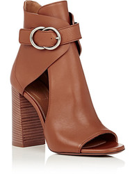 Chloé Millie Cutout Leather Ankle Booties