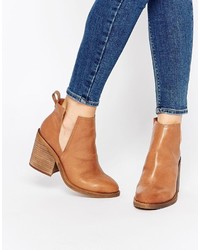 Windsor Smith Sharni Tan Leather Cut Out Ankle Boots
