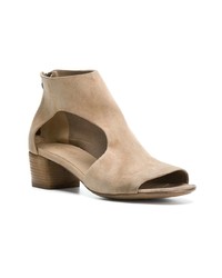 Marsèll Peep Toe Cut Out Ankle Boots