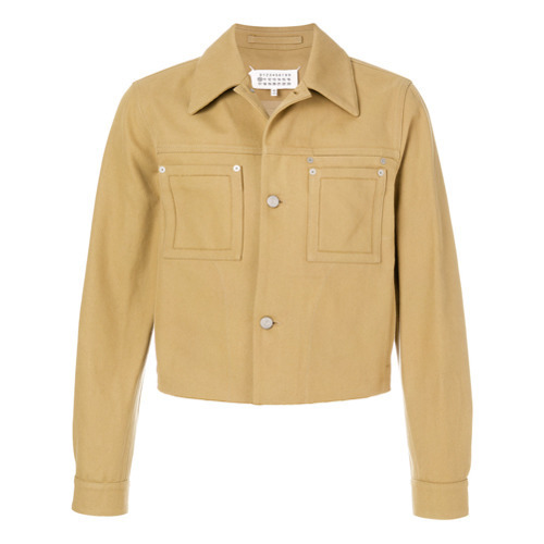 Maison Margiela Cropped Denim Jacket, $953 | farfetch.com | Lookastic