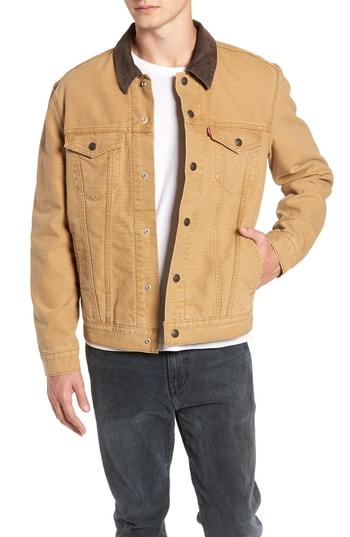 levis canvas trucker jacket