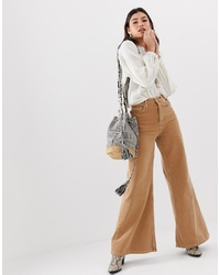 Free People High Rise Wide Leg Jeans