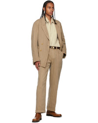 Taiga Takahashi Beige Sack Suit Blazer