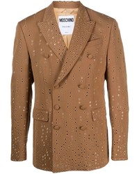 Moschino Eyelet Detail Double Breasted Blazer