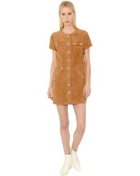 Courreges Suede Dress With Snap Buttons