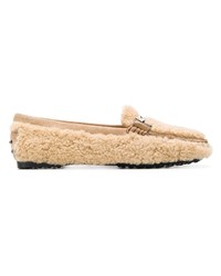 Tod's Lamb Fur Loafers
