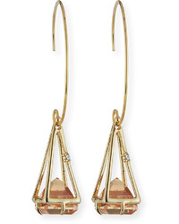 Alexis Bittar Floating Crystal Wire Drop Earrings