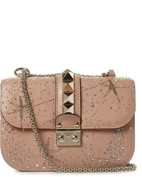 Valentino Lock Small Star Embellished Shoulder Bag
