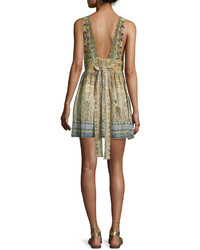 Camilla Sleeveless Embellished Mini Dress Granada Dream