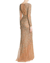 Murad Zuhair Embellished Floor Length Gown