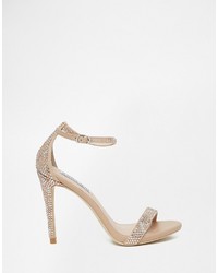 Steve Madden Stecy Embellished Barely There Heeled Sandals