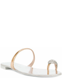 Giuseppe Zanotti Design Ring Flat Sandals