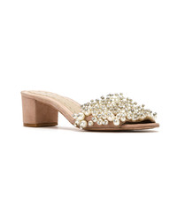 Andrea Bogosian Embellished Open Toe Sandals