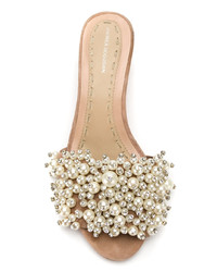 Andrea Bogosian Embellished Open Toe Sandals