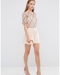 Asos Double Layer Embellished Romper