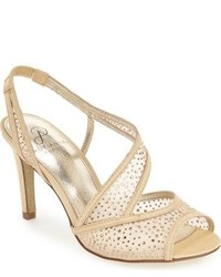 Adrianna Papell Andie Crystal Embellished Mesh Sandal