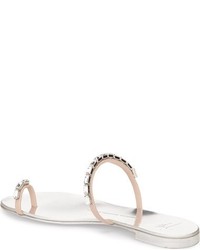 Giuseppe Zanotti Crystal Embellished Toe Ring Sandal